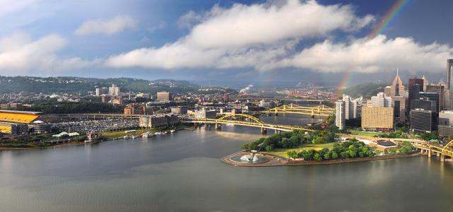 Panoramic View of the City of Pittsburgh